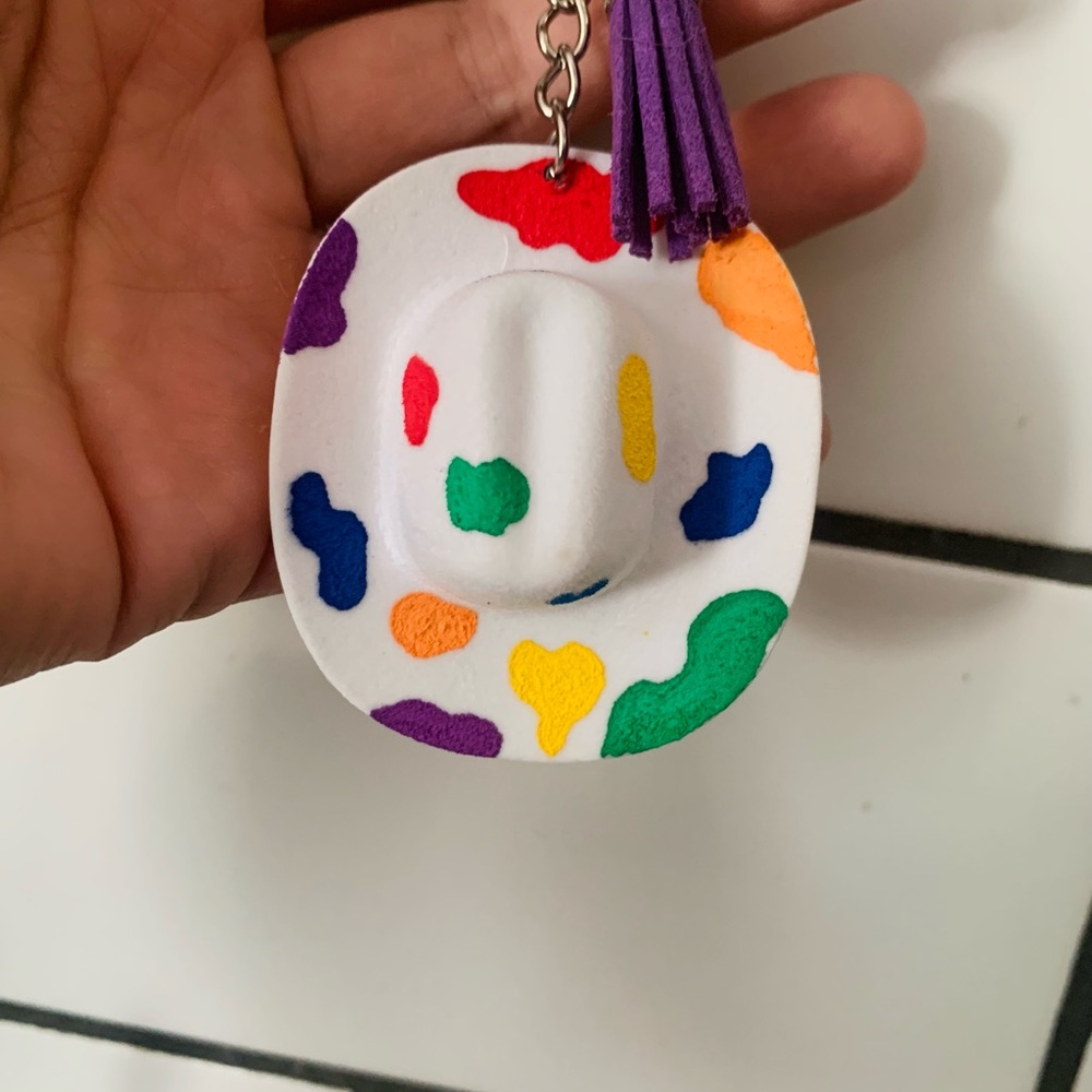 Mini Cowboy Hat Keychain - Picture 4 of 5
